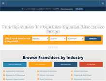 Tablet Screenshot of franchiseeurope.com